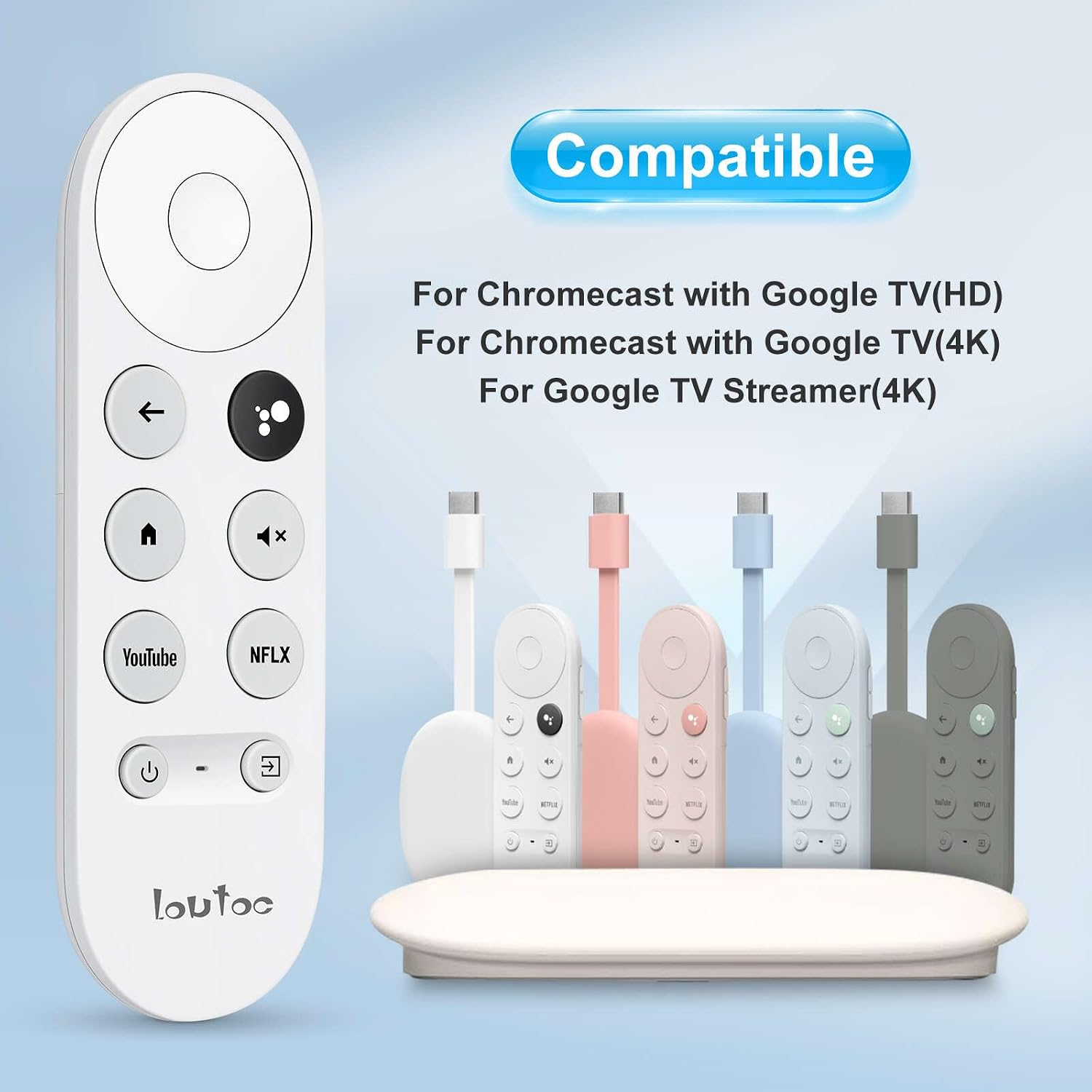 Detalle 2 de Replacement Chromecast Remote for Google TV 4K