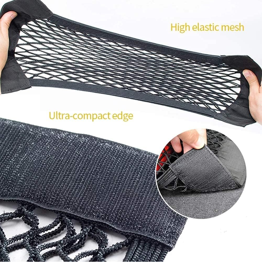Detalle de EINESIN Car Boot Storage Net - Elastic Mesh Organizer (80 x 25 cm, 2 Pack)