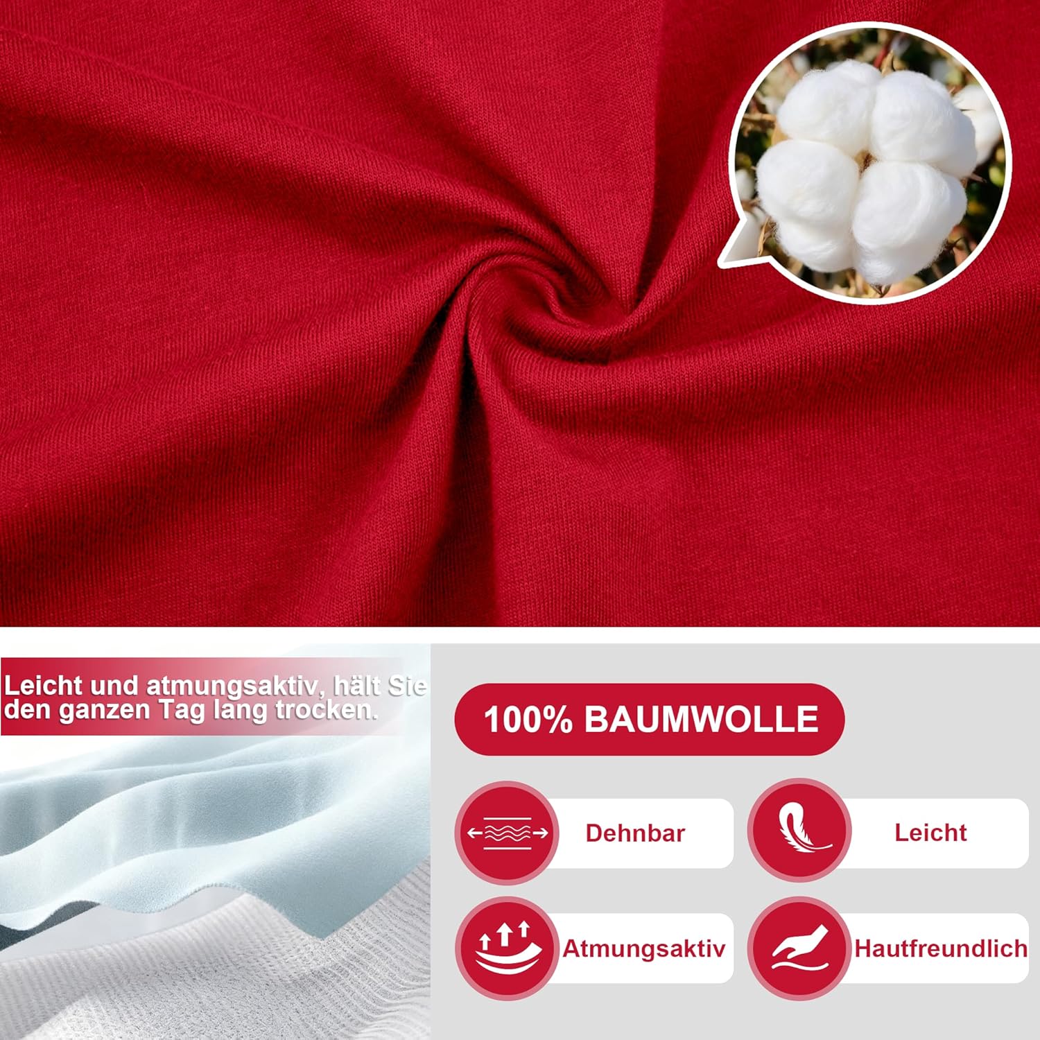 Thumbnail 5 de EA'S SECRET Schlafanzug-Set aus 100% Baumwolle für Herren – Kurzarm & Langhose