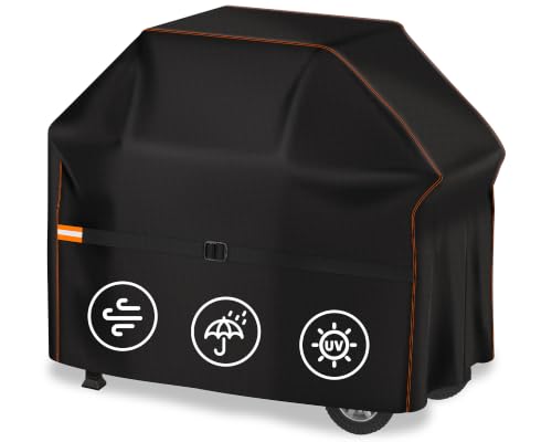 Detalle de Enzeno Housse Barbecue Extérieur 145 x 61 x 122 cm – Bache imperméable