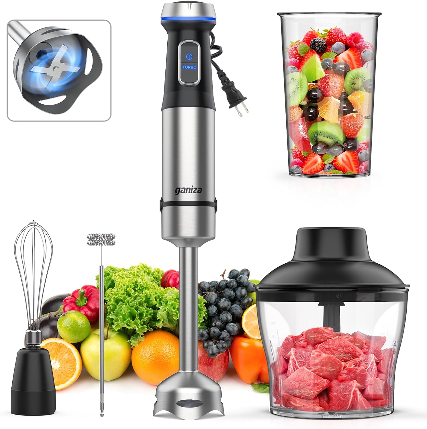 Detalle de Ganiza Immersion Blender 800 mL