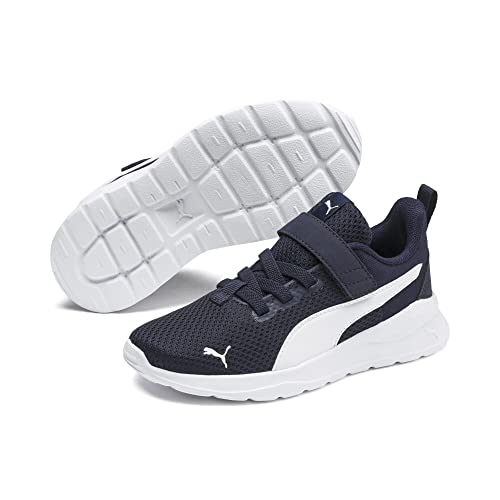 Detalle de PUMA Anzarun Lite Ac+ Ps Unisex Kinder Sneaker – Peacoat Puma White, 31 EU