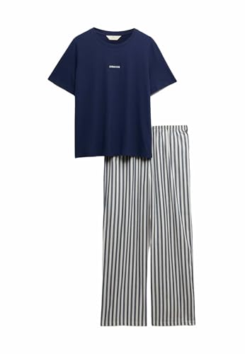 Detalle de Marks & Spencer Pigiama Regular Fit Blu Navy Mix S