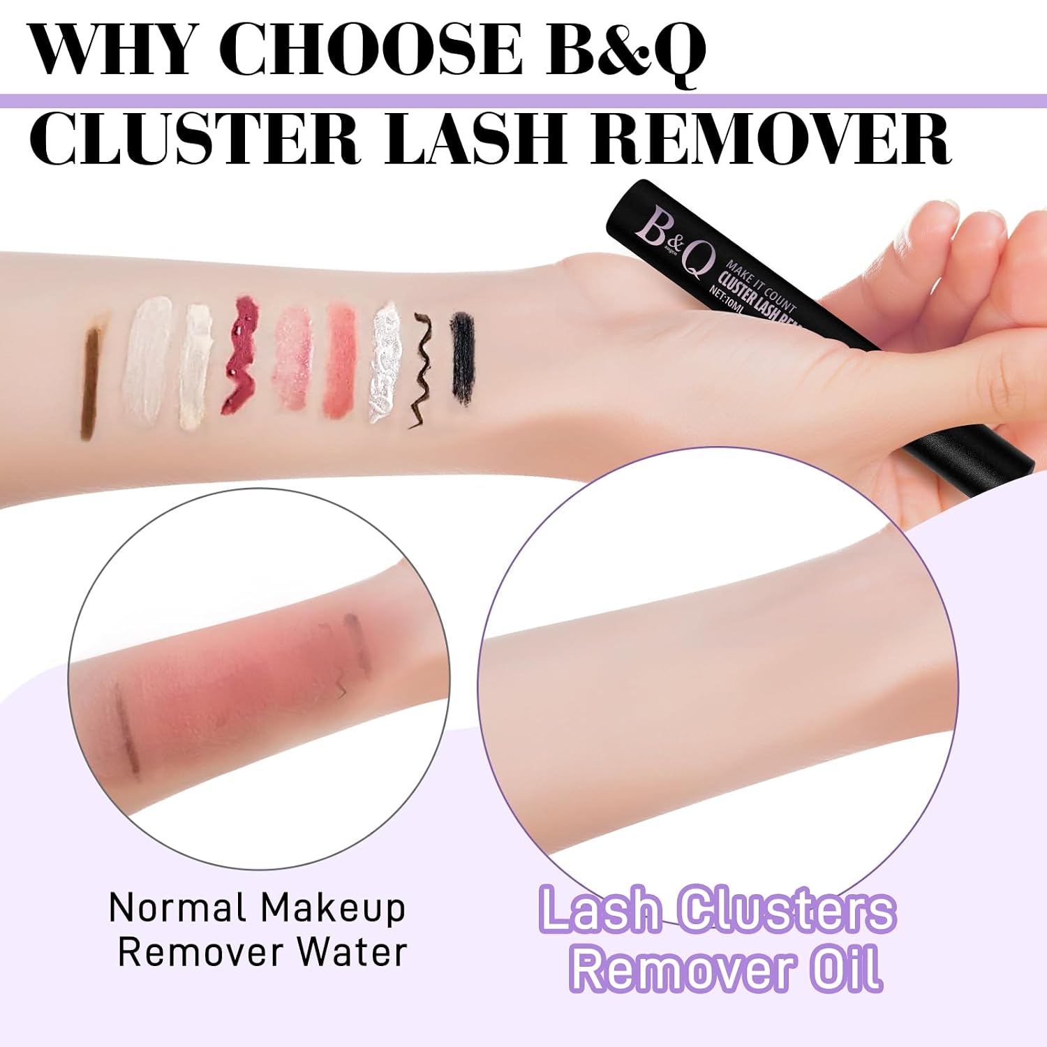 Thumbnail 4 de B&Q Lash Remover, 10 mL Oil Formula for Lash Clusters and Adhesive
