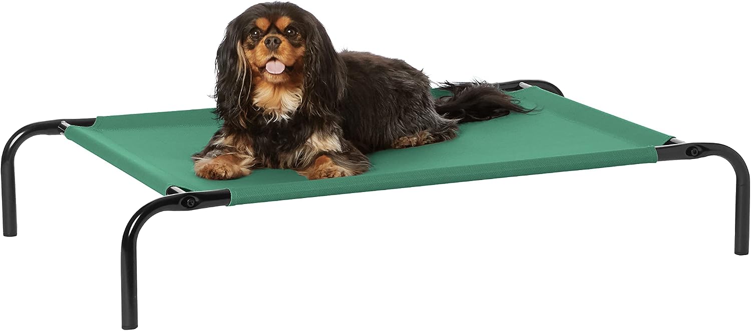 Thumbnail 6 de Amazon Basics Raised Dog Bed, Cooling Breathable Elevated Pet Bed (M, Grey) 110 x 65 x 19 cm