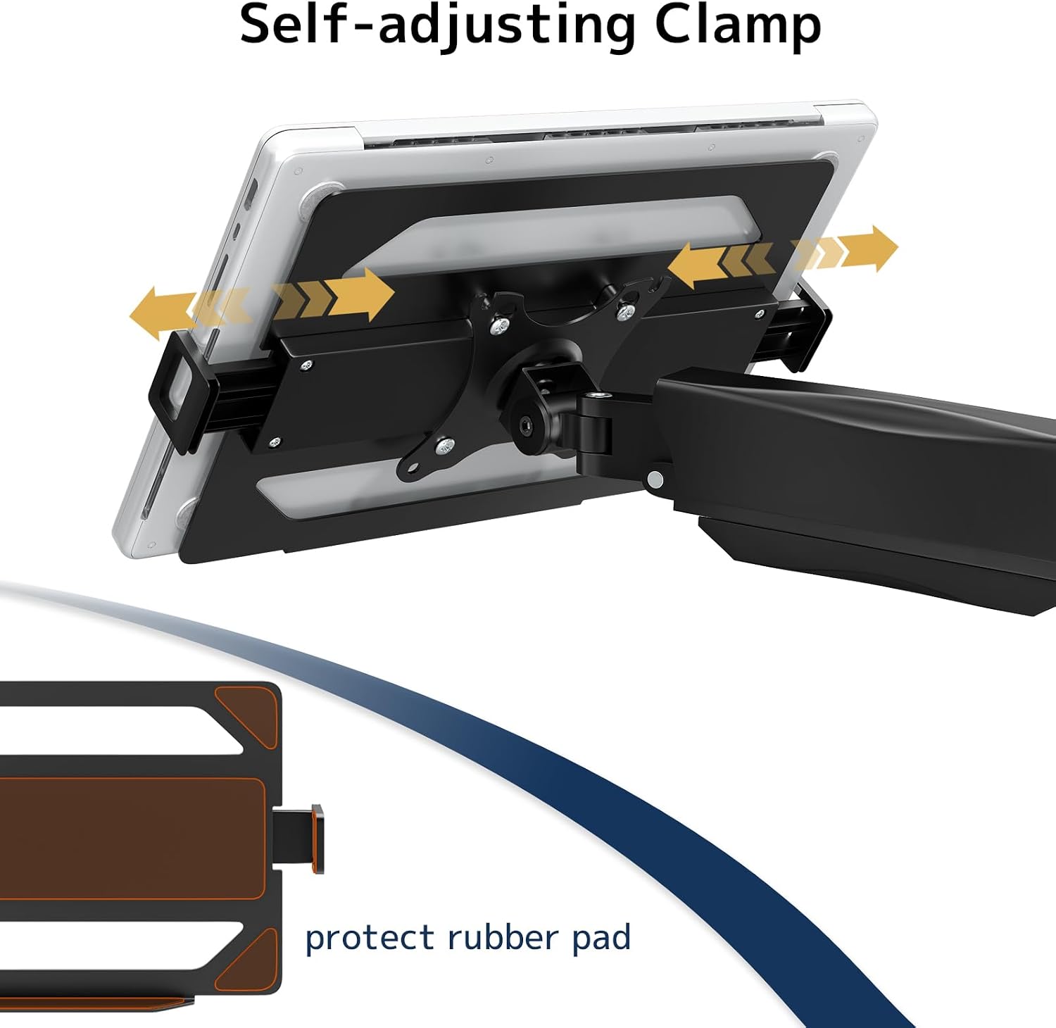 Detalle de STANDOPIA 2-in-1 Laptop-Halterung & Monitor-Ständer für Schreibtisch bis 9 kg, VESA 75/100 mm