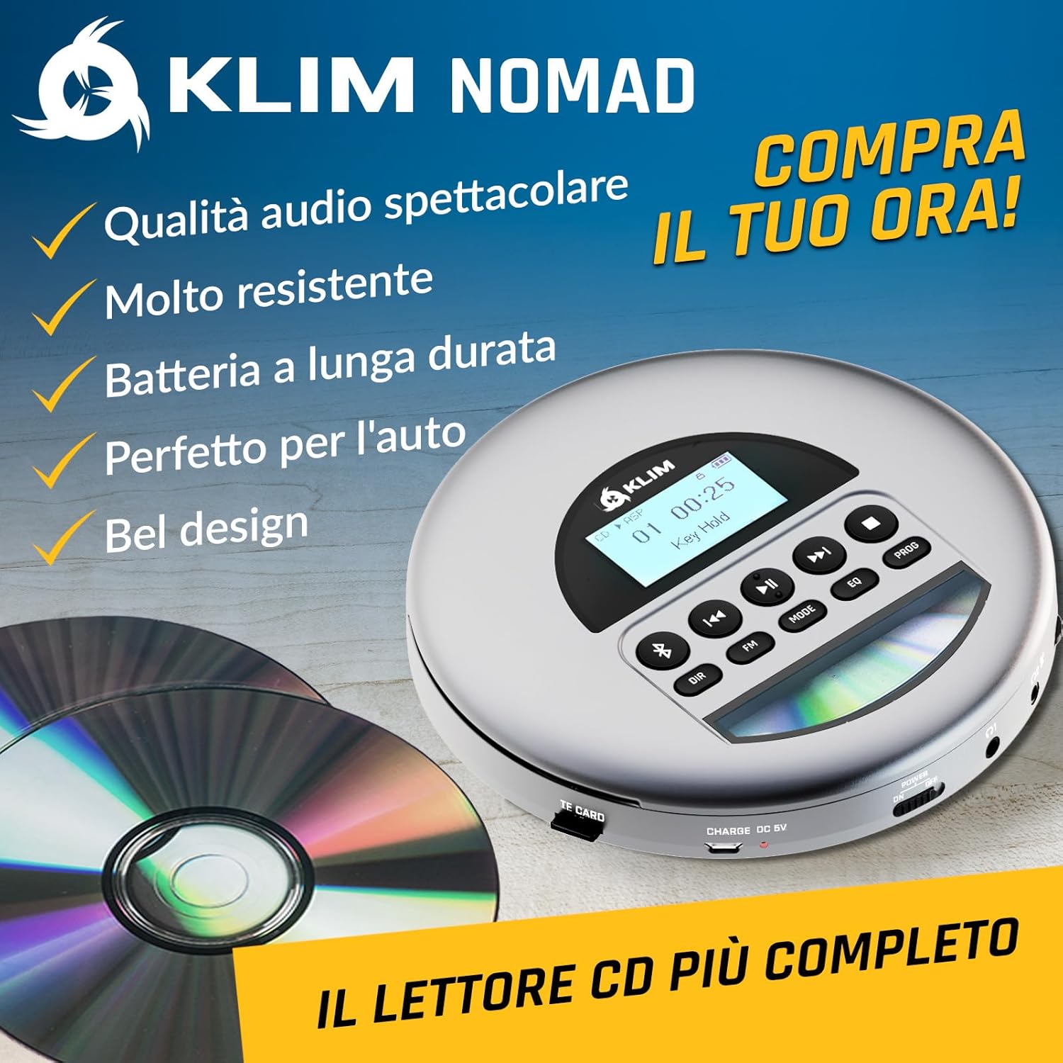 Detalle 2 de KLIM Nomad lettore CD portatile 32 GB