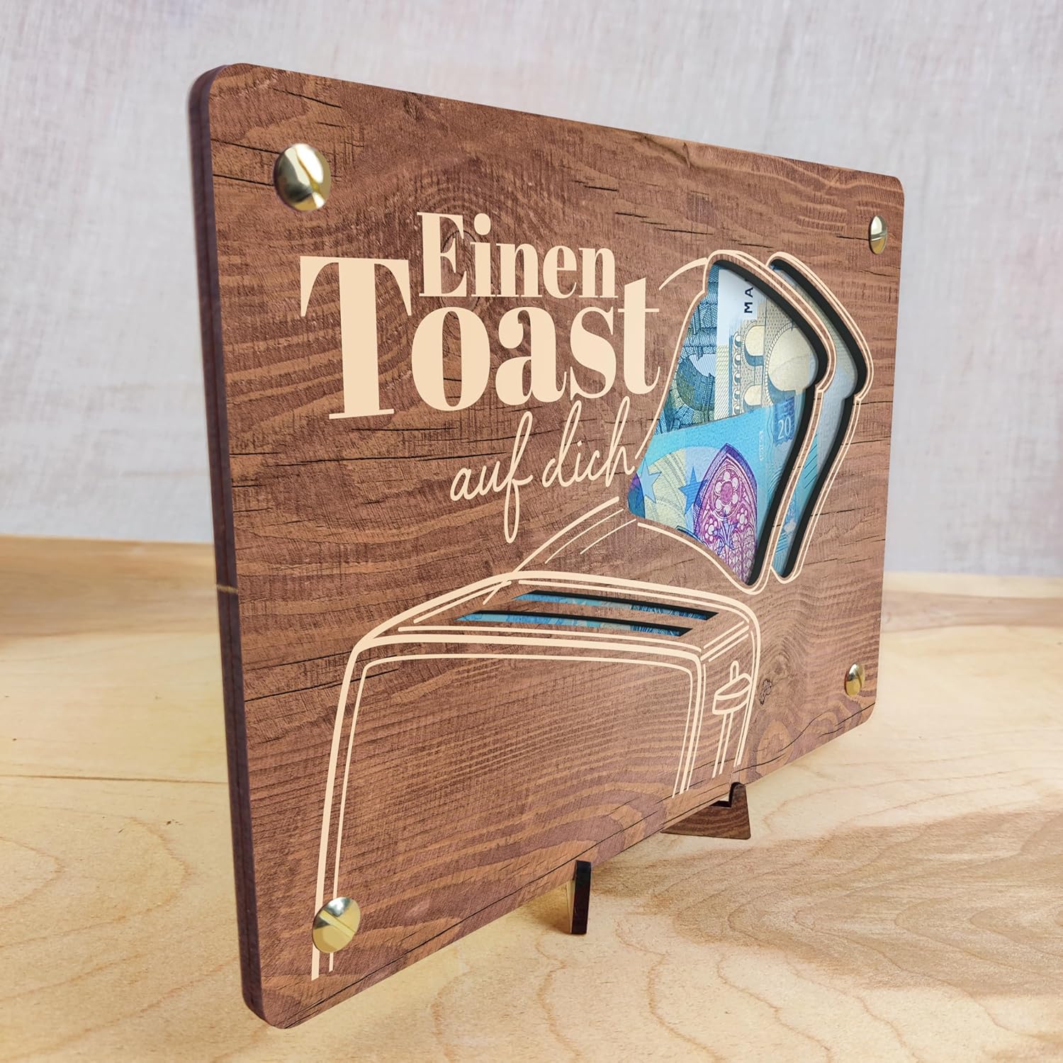 Thumbnail 3 de XL Geldgeschenkkarte aus Holz 20x15 cm