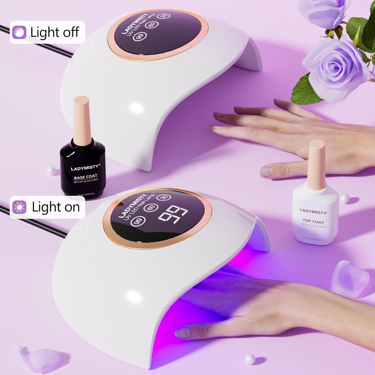 Detalle de LadyMisty 72W UV LED Nail Lamp ๐
