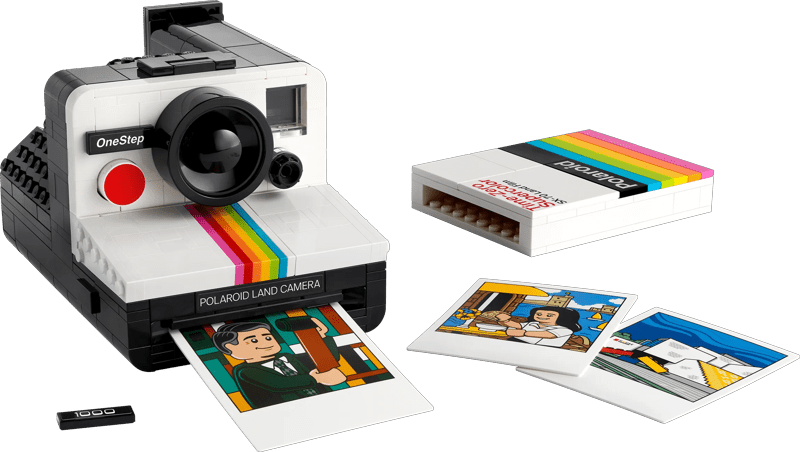 Detalle de LEGO Ideas Polaroid OneStep SX-70 Sofortbildkamera 21345 – 516 Teile