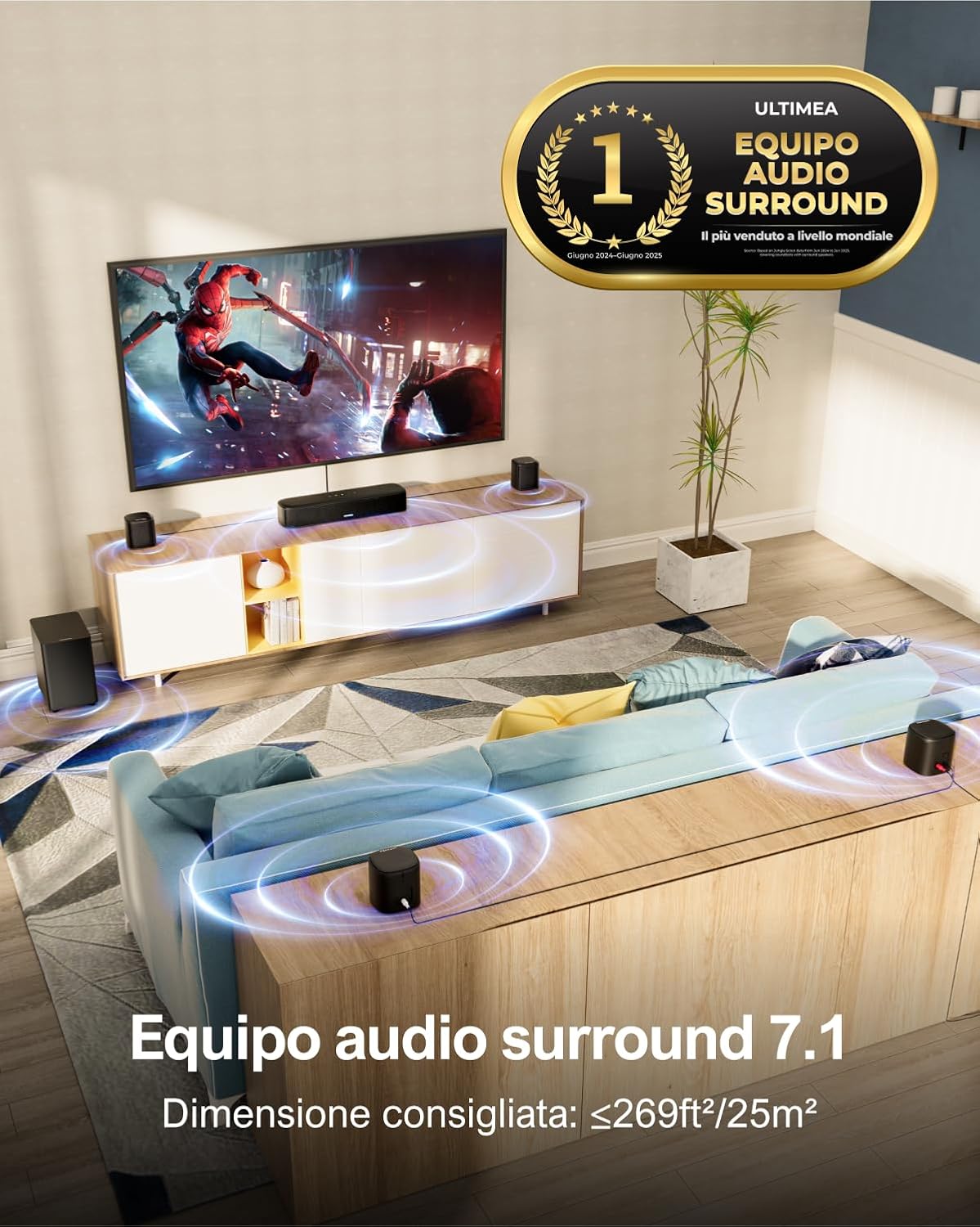Detalle de ULTIMEA Aura A40 Soundbar 7.1ch per TV