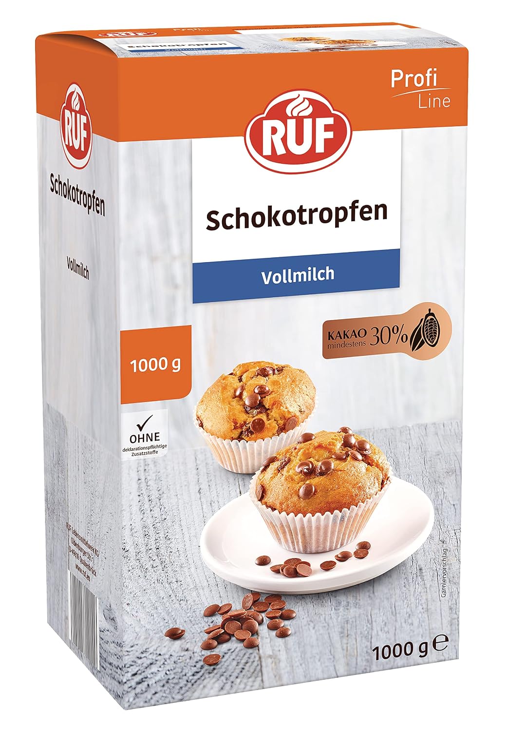 Thumbnail 6 de Schoko-Tropfen Zartbitter Familienpackung von RUF (mind. 50% Kakao) – vegan & glutenfrei, 1 kg für Backen und Dekor