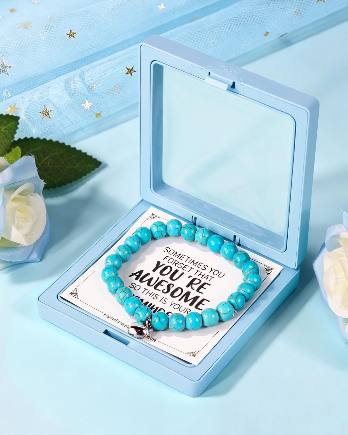 Detalle 2 de RYLIFEOGI blauwe verjaardagscadeauset met vacuümgeïsoleerde beker en accessoires