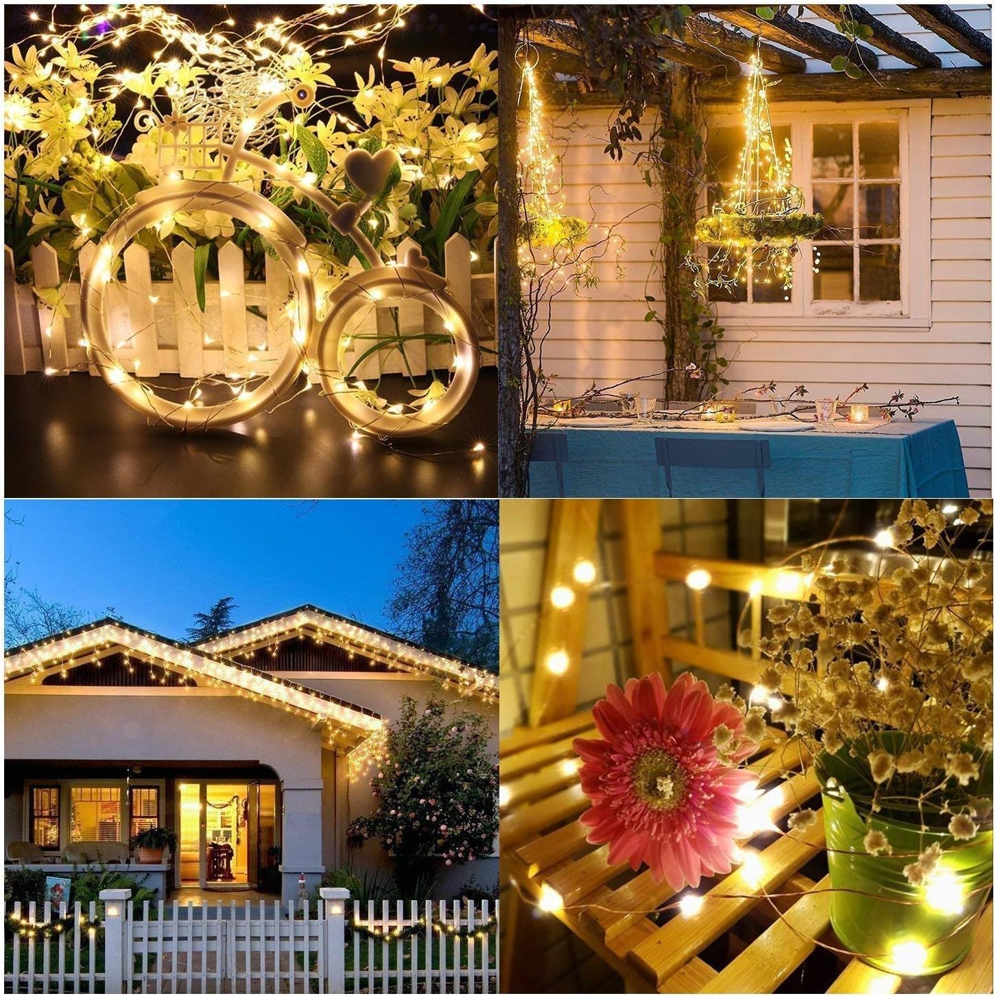 Thumbnail 4 de LeMorcy Bm24-53-0-1 Battery Fairy Lights, 66 ft, 200 Warm White LEDs