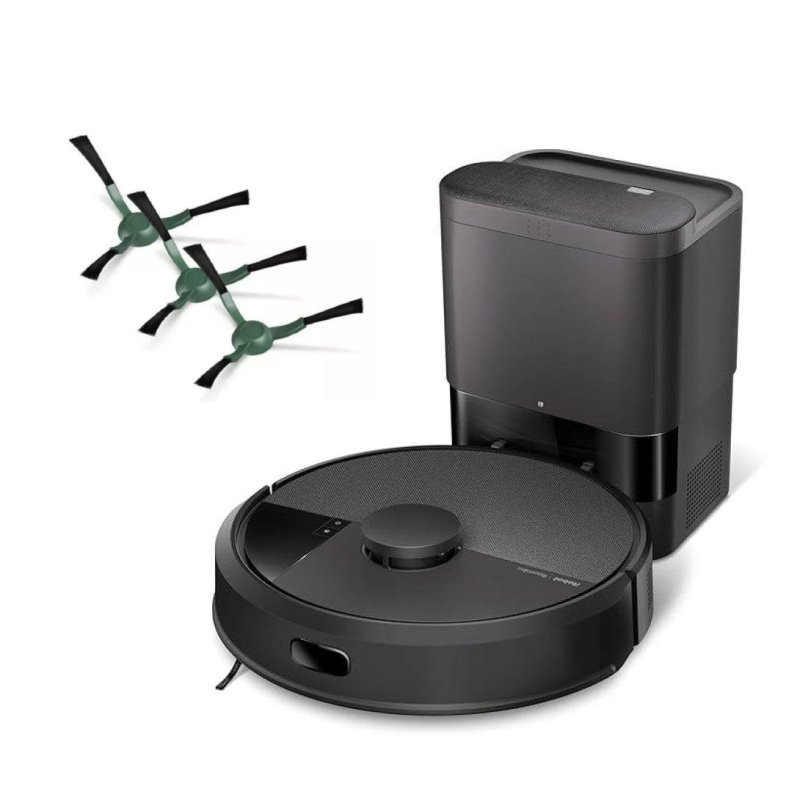Detalle de iRobot Roomba 105 Combo: robot aspirador y fregasuelos con base de autovaciado y pack de cepillos – versión negro