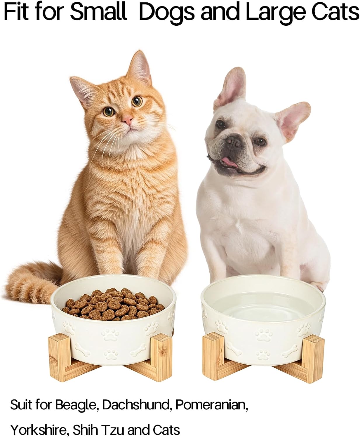 Detalle de Ceramic Dog Bowl Set 5.5-inch
