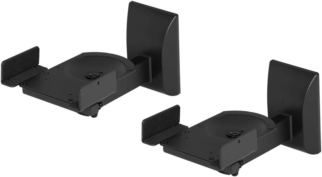 Detalle de Monoprice Bookshelf Speaker Wall Mounts, 55-Pound Capacity