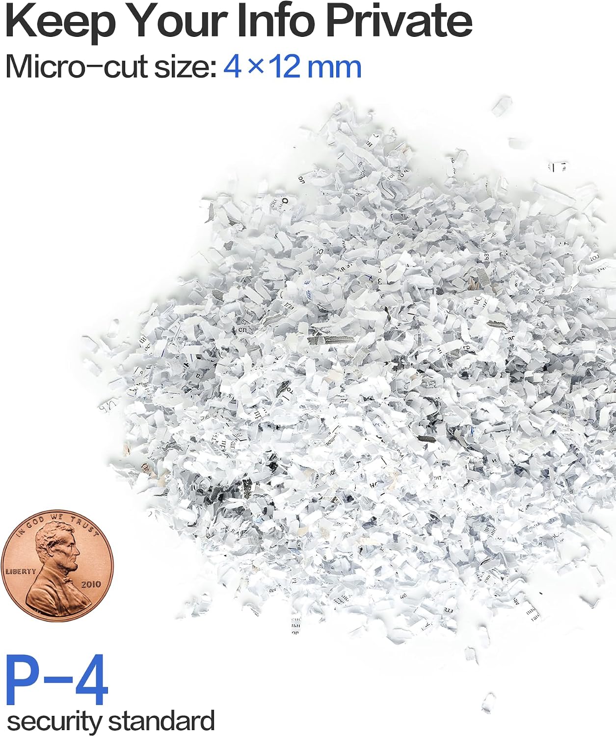 Detalle 2 de Locksworth AZ1687VC Micro-Cut Shredder, 8-Sheet P-4 Security