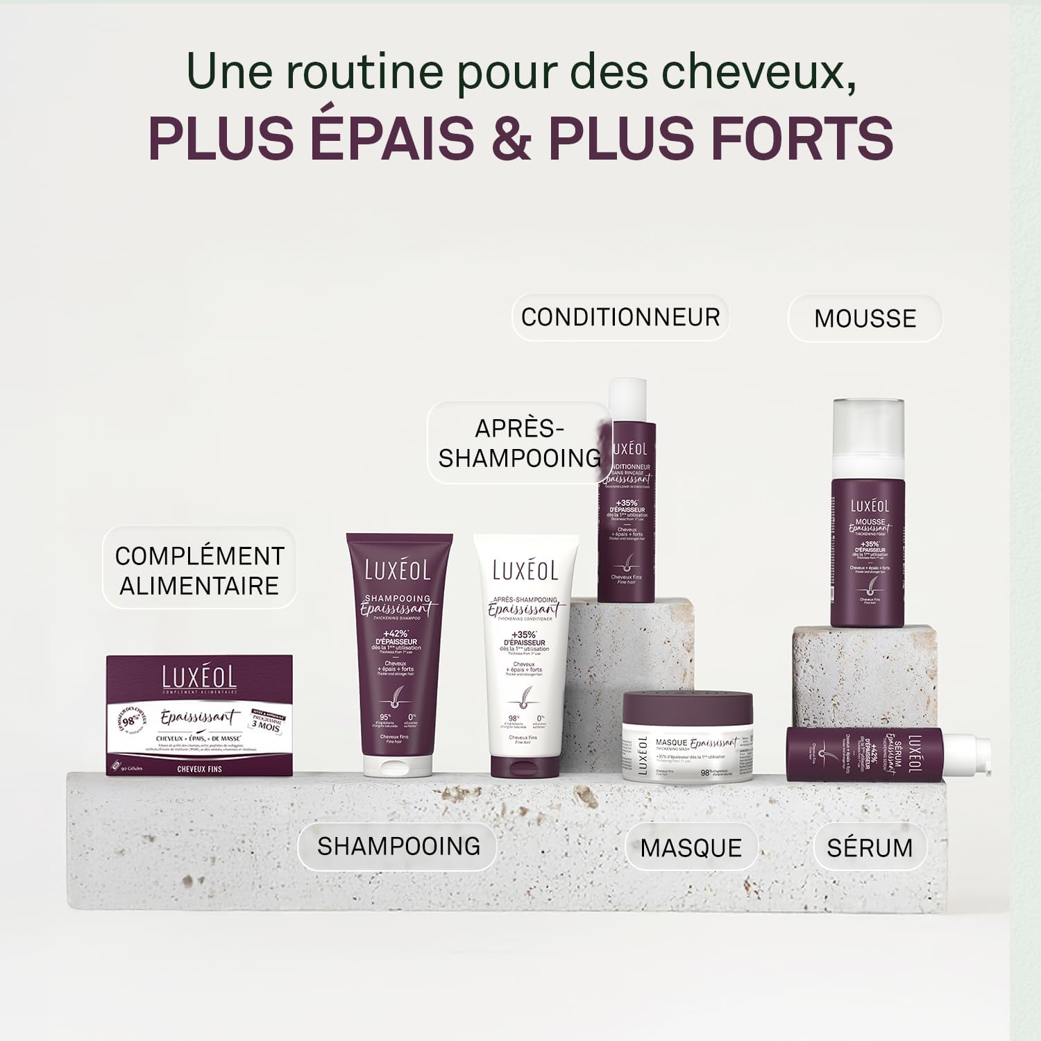 Thumbnail 5 de Après-shampoing épaississant LUXEOL 200 ml