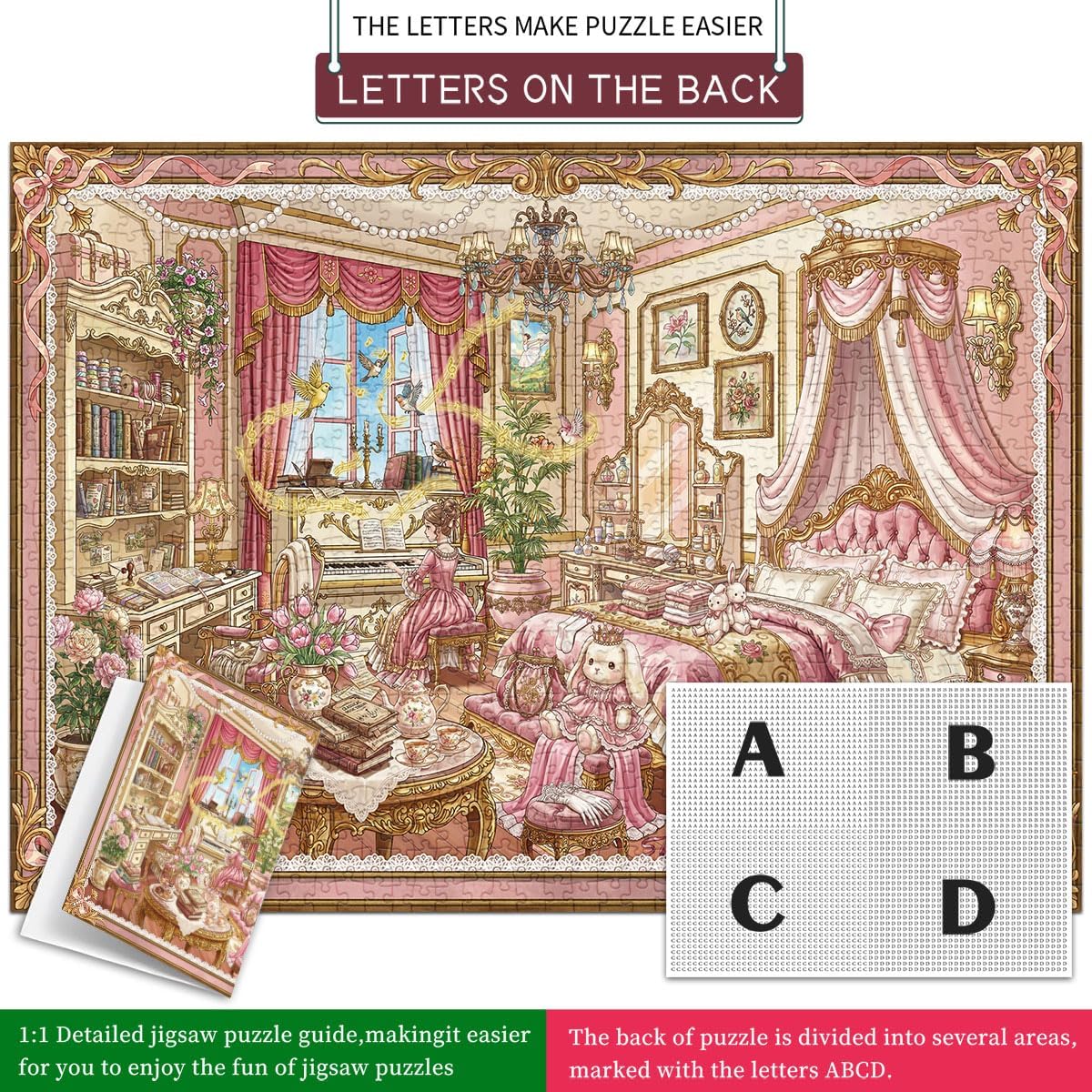 Detalle de HUADADA 1000-piece jigsaw puzzle