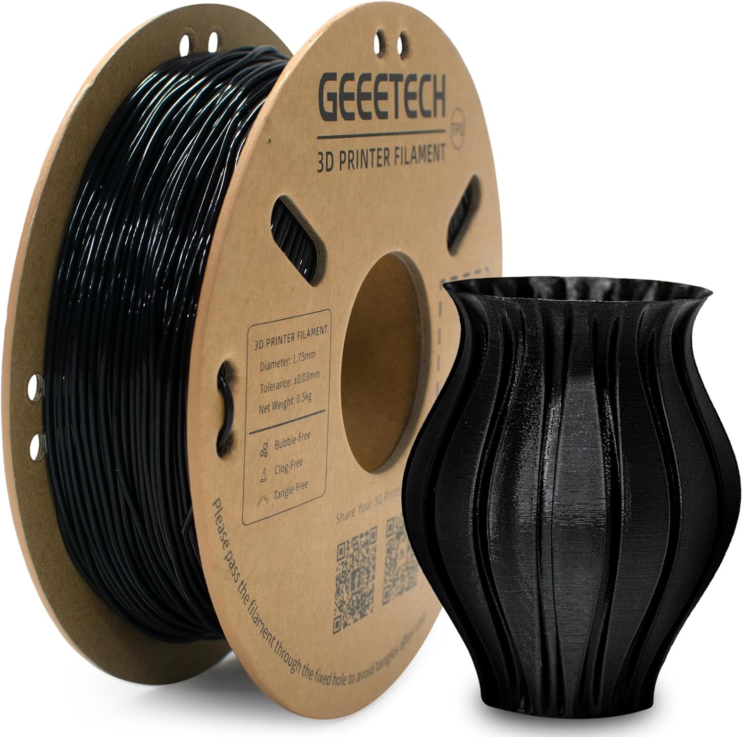 Thumbnail 6 de GEEETECH TPU Filament 1,75 mm – 1 kg Schwarz