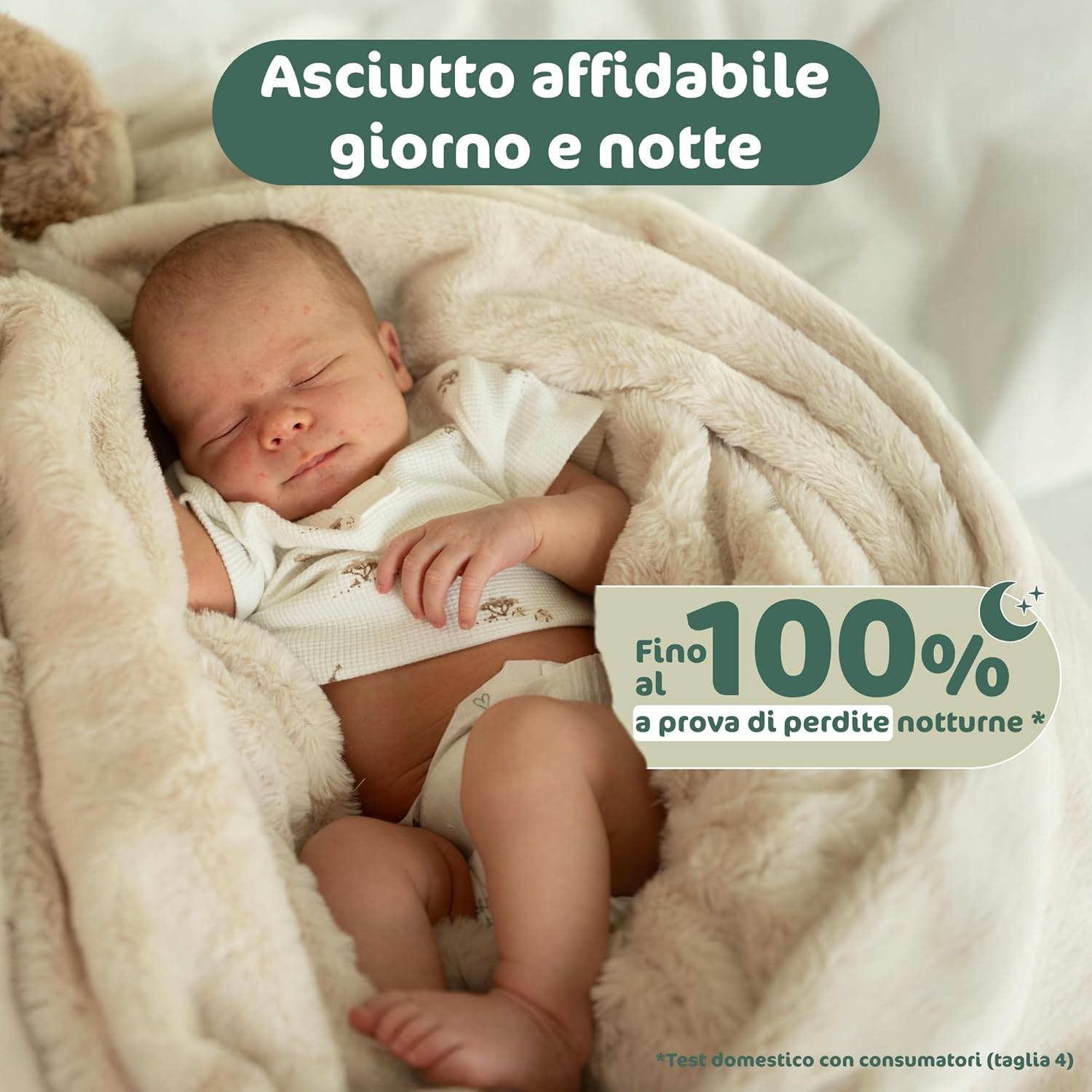 Thumbnail 1 de Naty BioEmbrace Pannolini Neonato | Taglia 2 (3–6 kg) – 132 pz