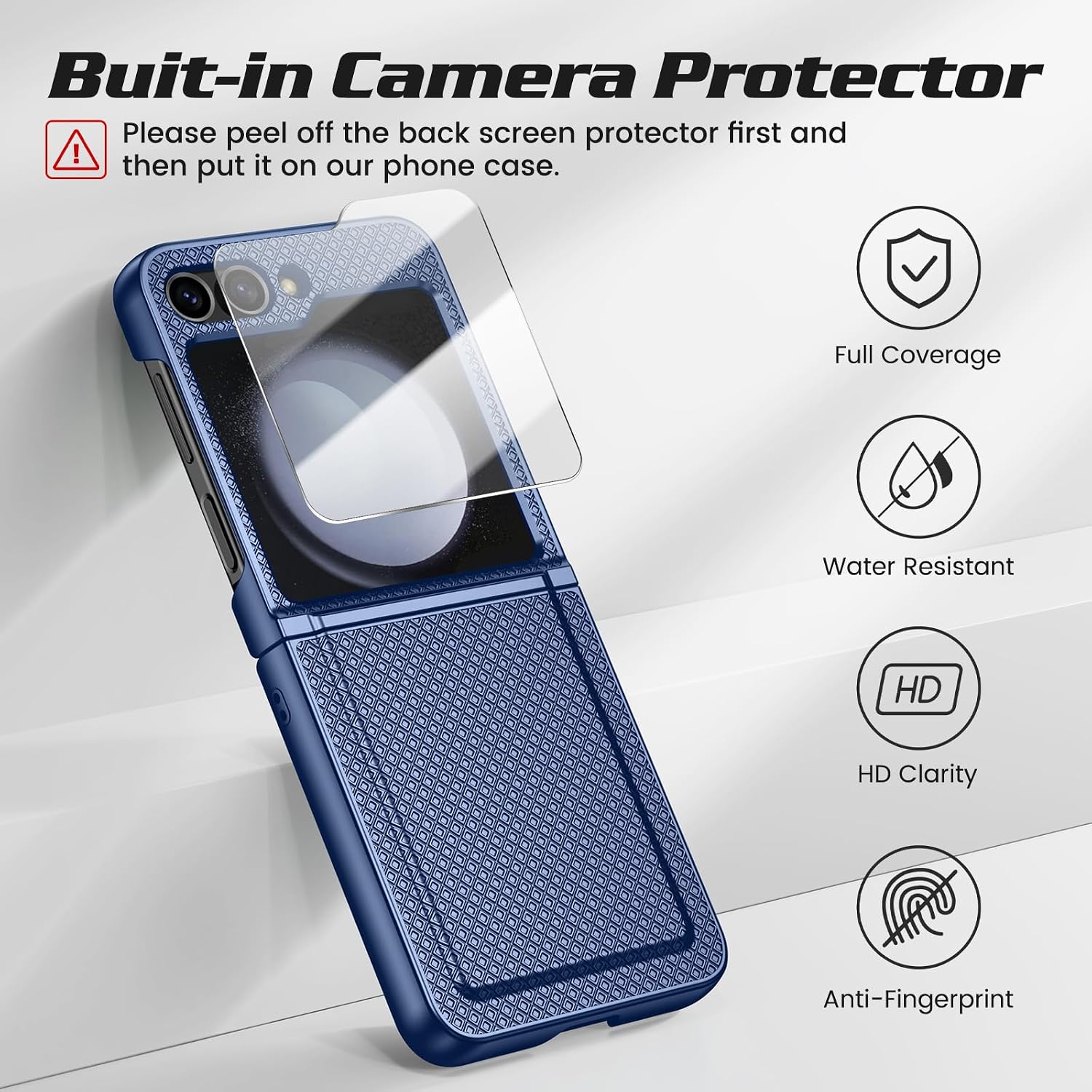 Detalle 2 de Doeshine Z Flip 5 case with hinge protection