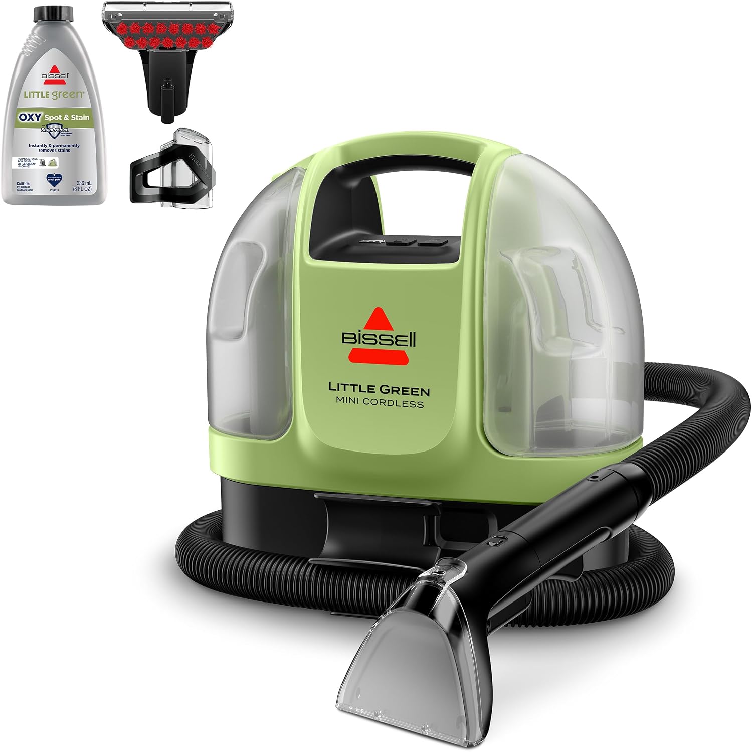 Detalle de BISSELL Little Green Mini Cordless Portable Deep Cleaner (4015) for Carpet & Upholstery