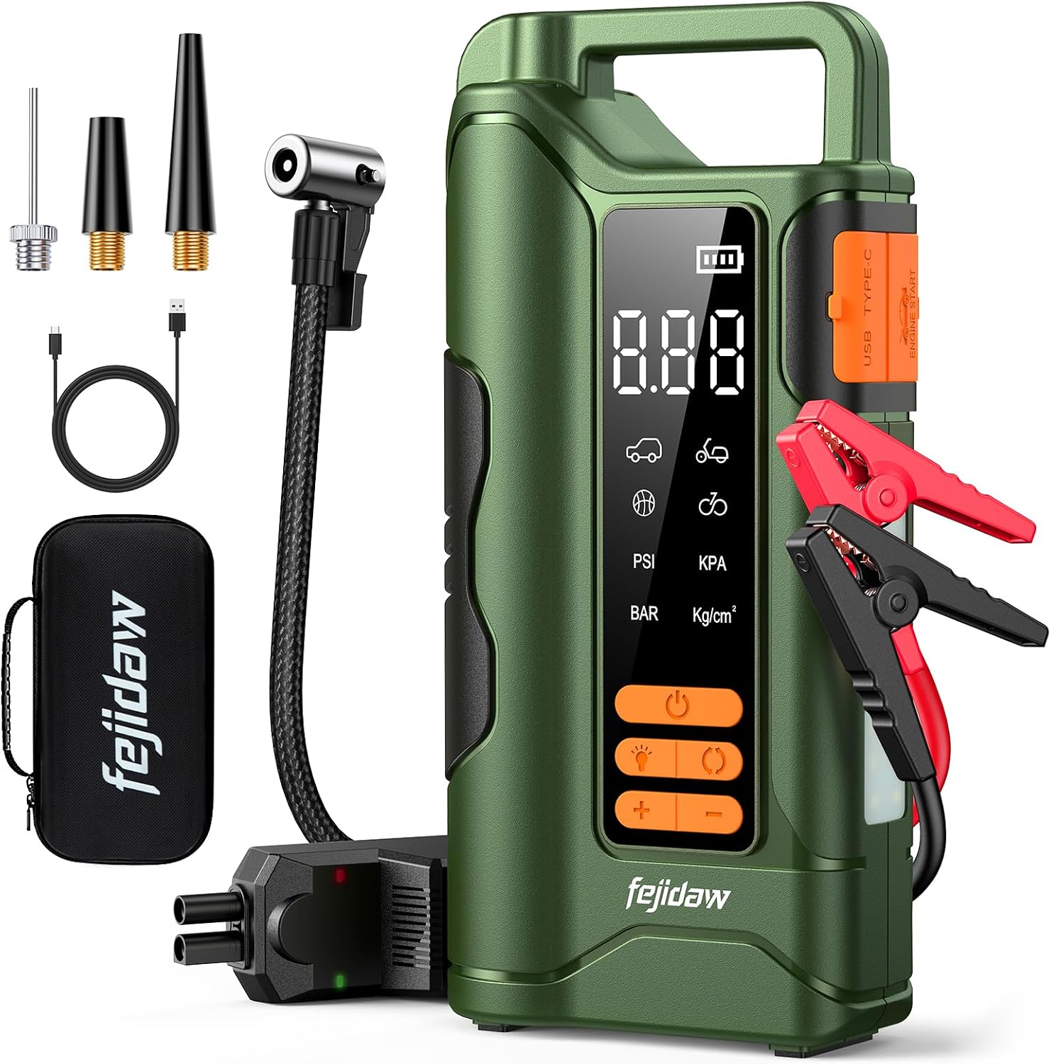 Detalle de Jump Starter with Air Compressor 6000A