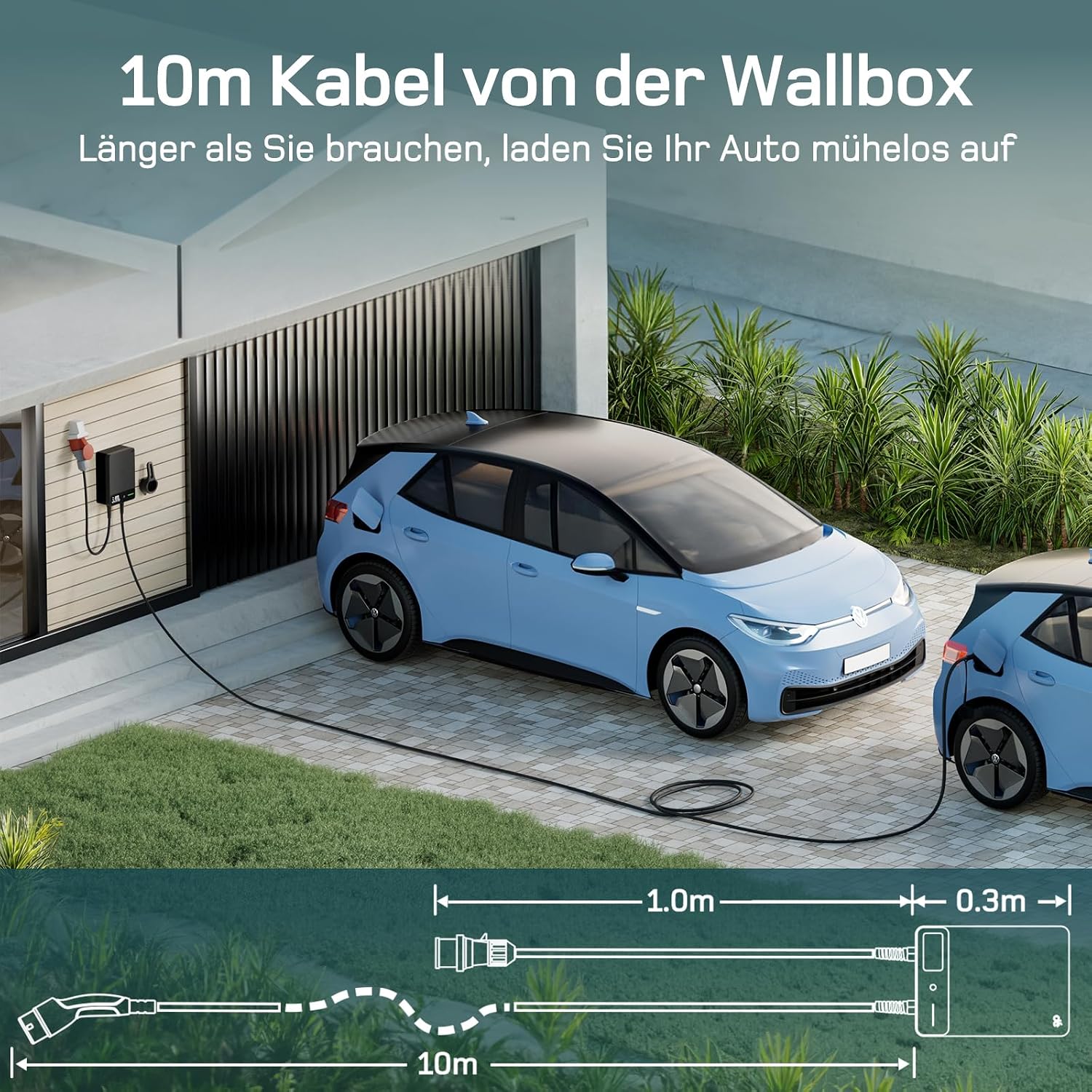 Detalle 2 de dé Typ 2 Wallbox 11kW Ladegerät