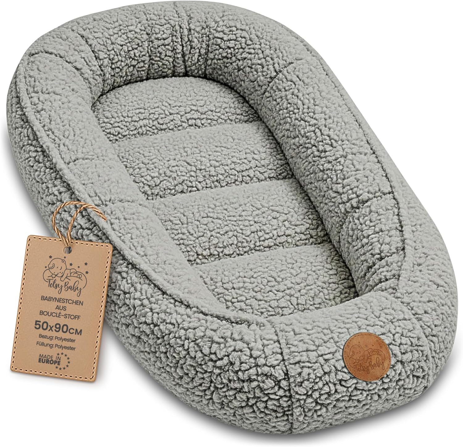 Thumbnail 6 de Riduttore lettino neonato 90x50 cm nido culla (Africa cachi) per Cocoonababy, babynest e nido antisoffoco