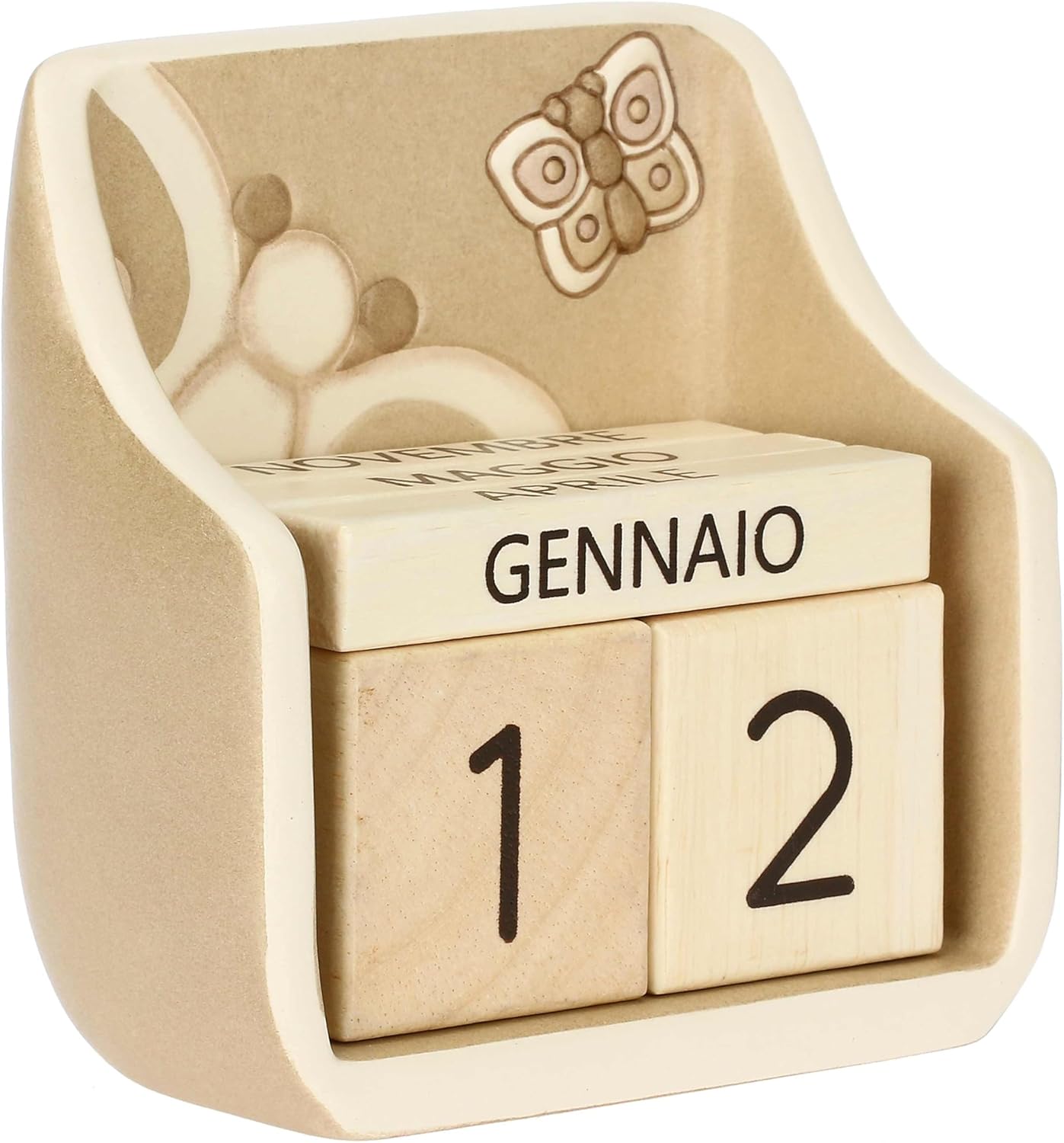 Thumbnail 2 de THUN Calendario da tavolo in ceramica decorata a mano Linea Iconic Elegance
