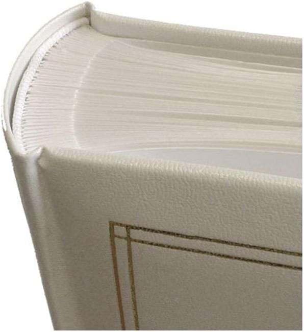 Detalle de Walther Design Album Photo Blanc 300 Photos 10 x 15 cm Memo Book Simili Cuir avec gaufrage, Monza ME-140-W