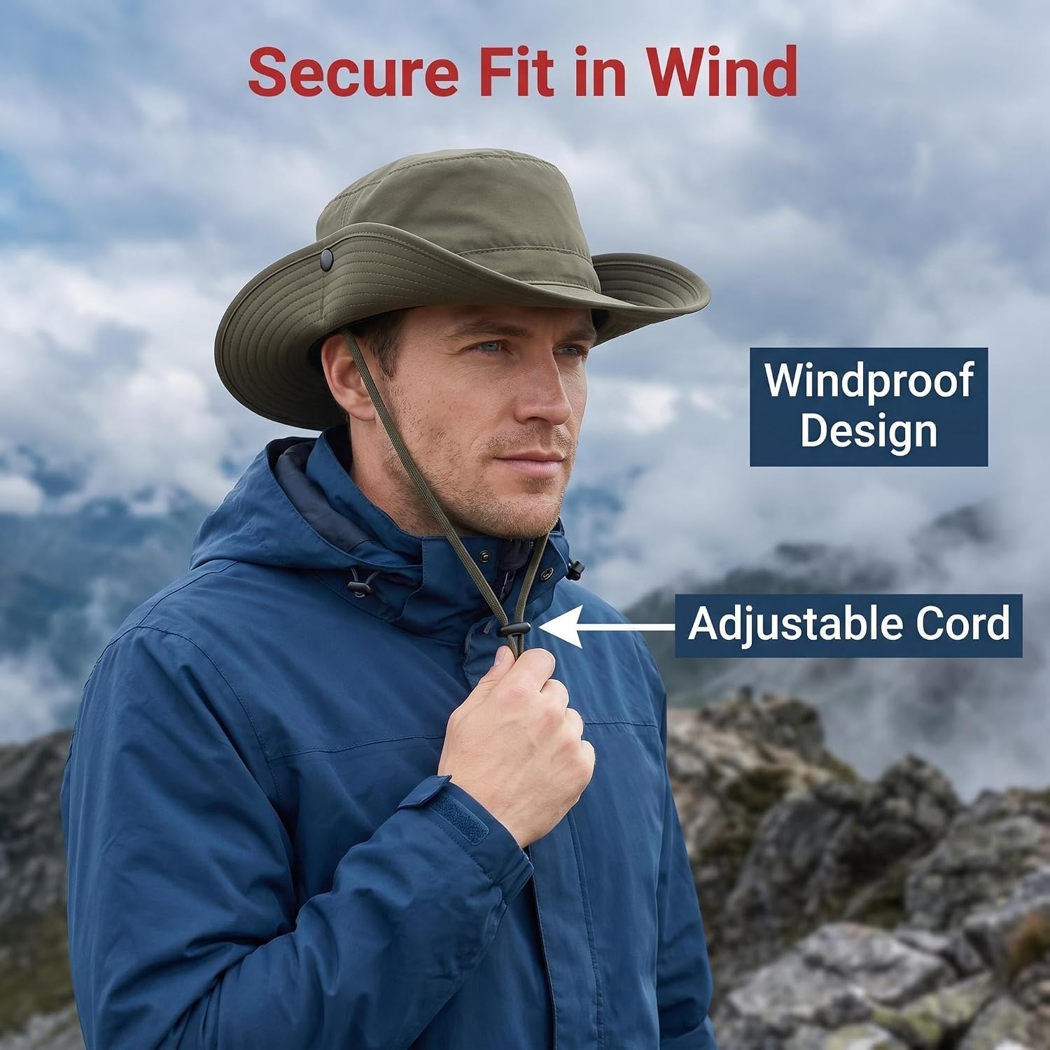 Detalle de Connectyle Wide-Brim Sun Hat Polyester