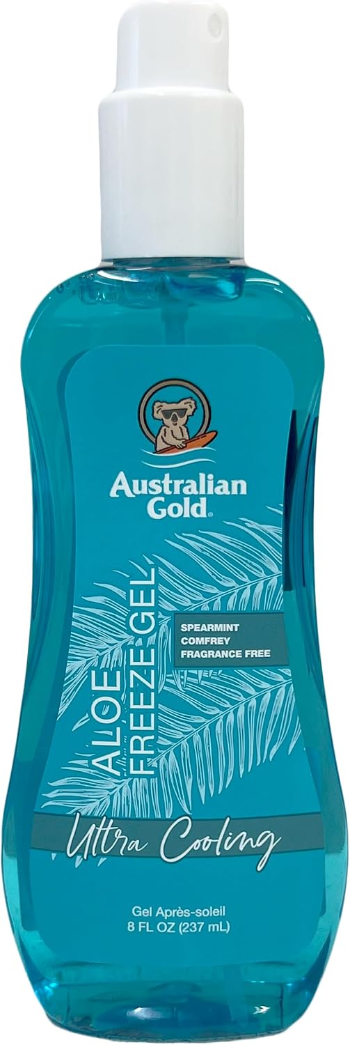 Detalle de Australian Gold Aloe Freeze Spray Gel 237 ml — Aftersun rinfrescante con aloe