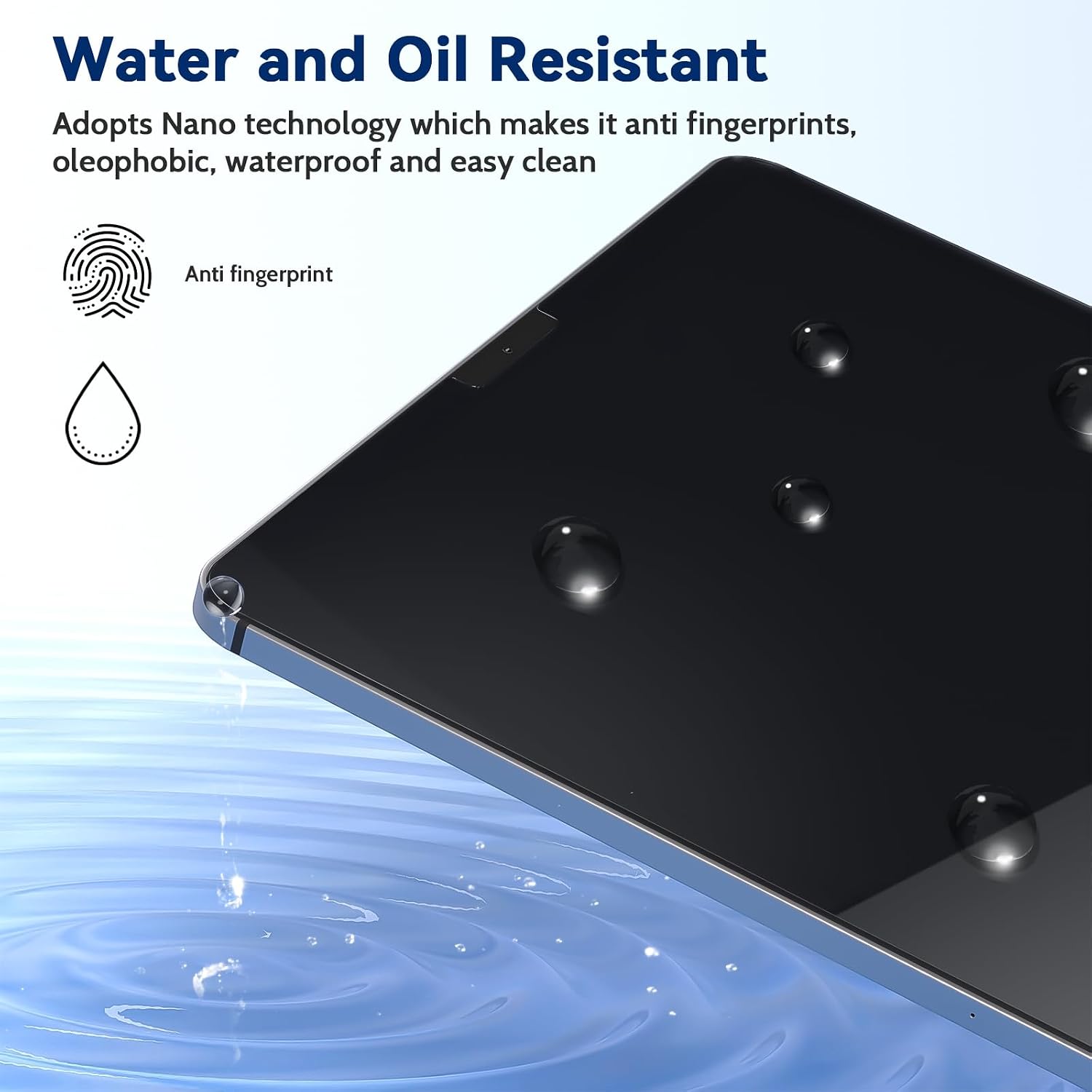 Detalle 1 de IPROKKO 2-Pack 10.2-Inch iPad Screen Protectors, Matte PET, Blue Light Filter