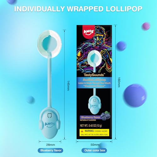Thumbnail 6 de AMOS Lutscher Audio Lollipop Blaubeere 1x, zuckerfrei 🍭