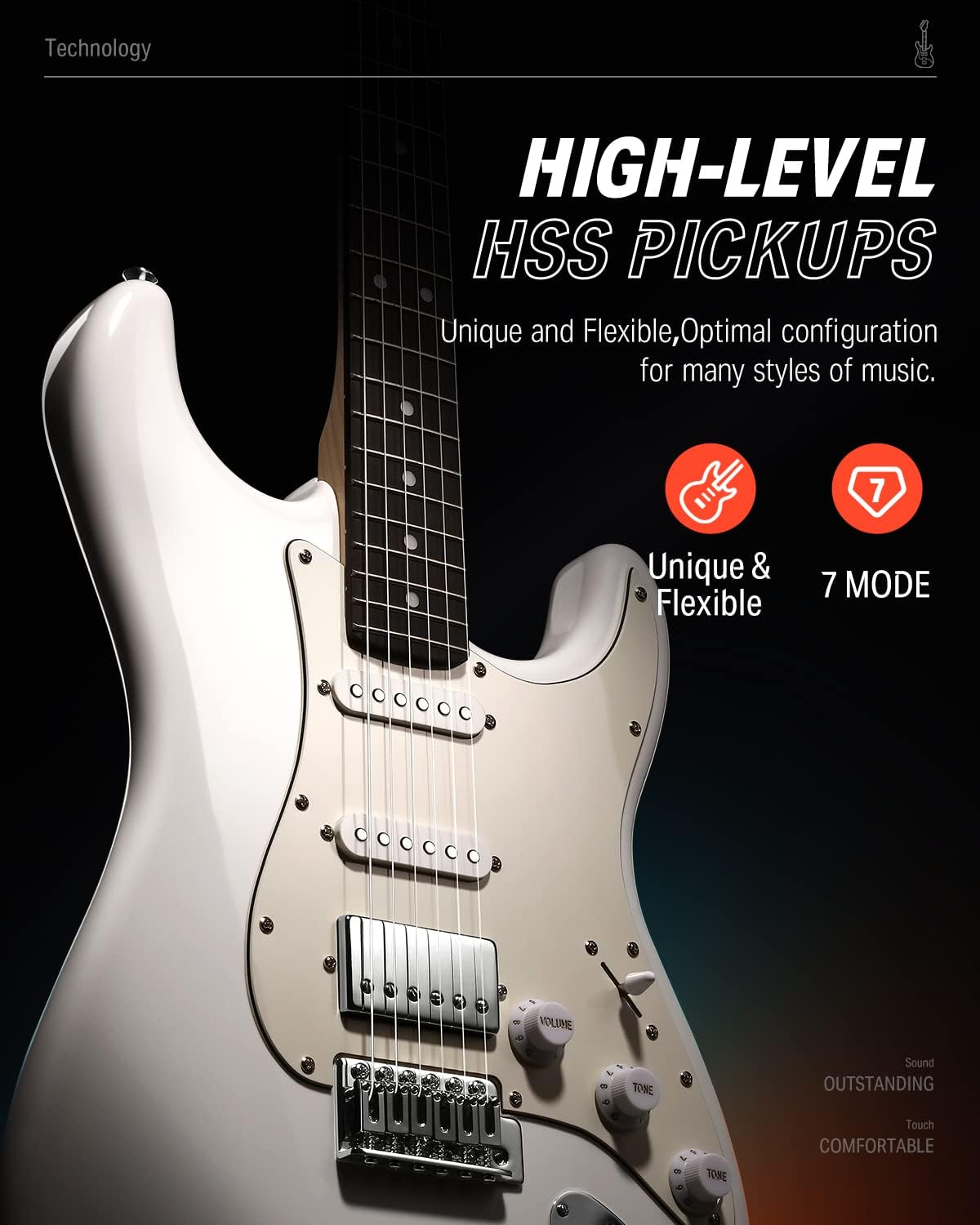 Detalle de Donner electric guitar DST-152