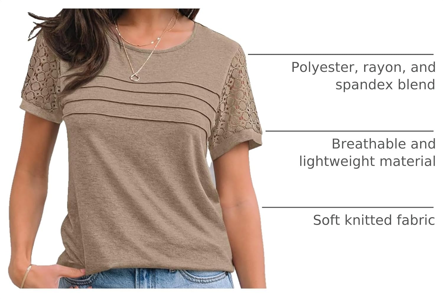 Detalle 2 de AUTOMET Women's Lace Summer Top 2026