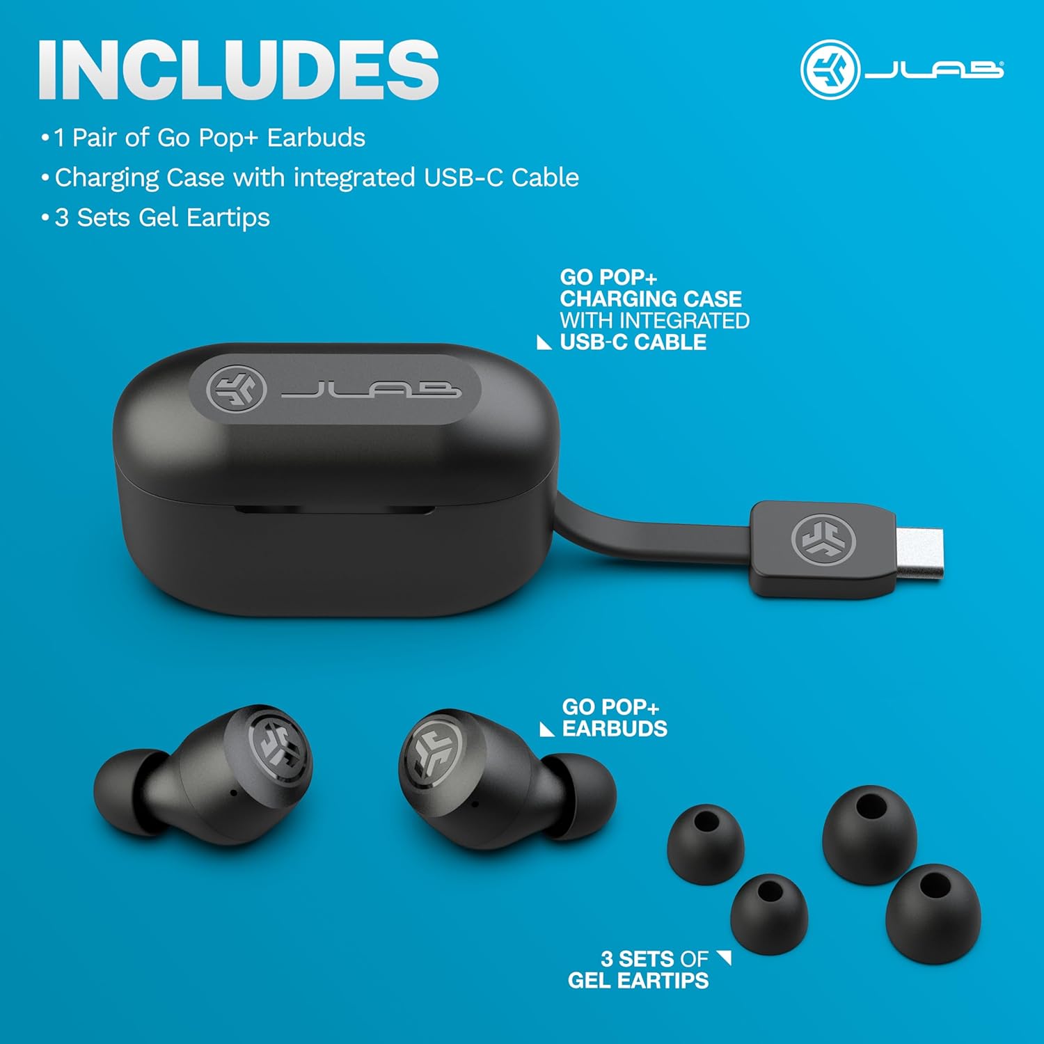 Thumbnail 6 de JLab wireless earbuds Go Air Pop+