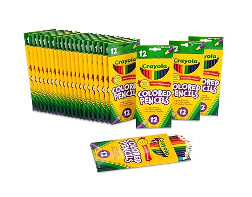 Detalle de Crayola Bulk Colored Pencils (24 packs, 12 colors each) for Kids — Classroom Must Haves