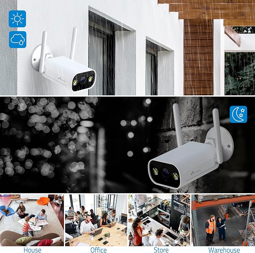 Thumbnail 4 de NIVIAN Cámara Bullet WiFi 2K, IP66, visión nocturna 10 m