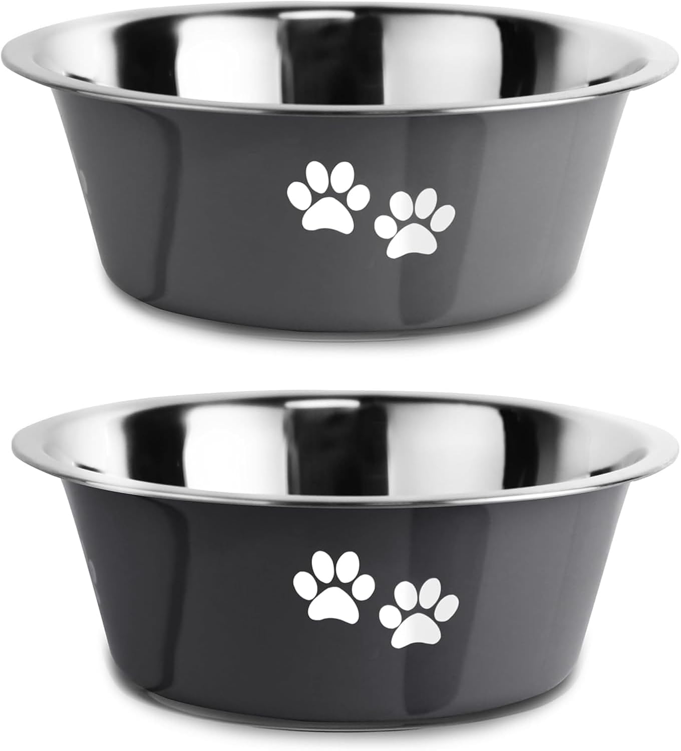 Detalle de SUOXU Stainless Steel Dog Bowls with Non-Slip Rubber Bottom