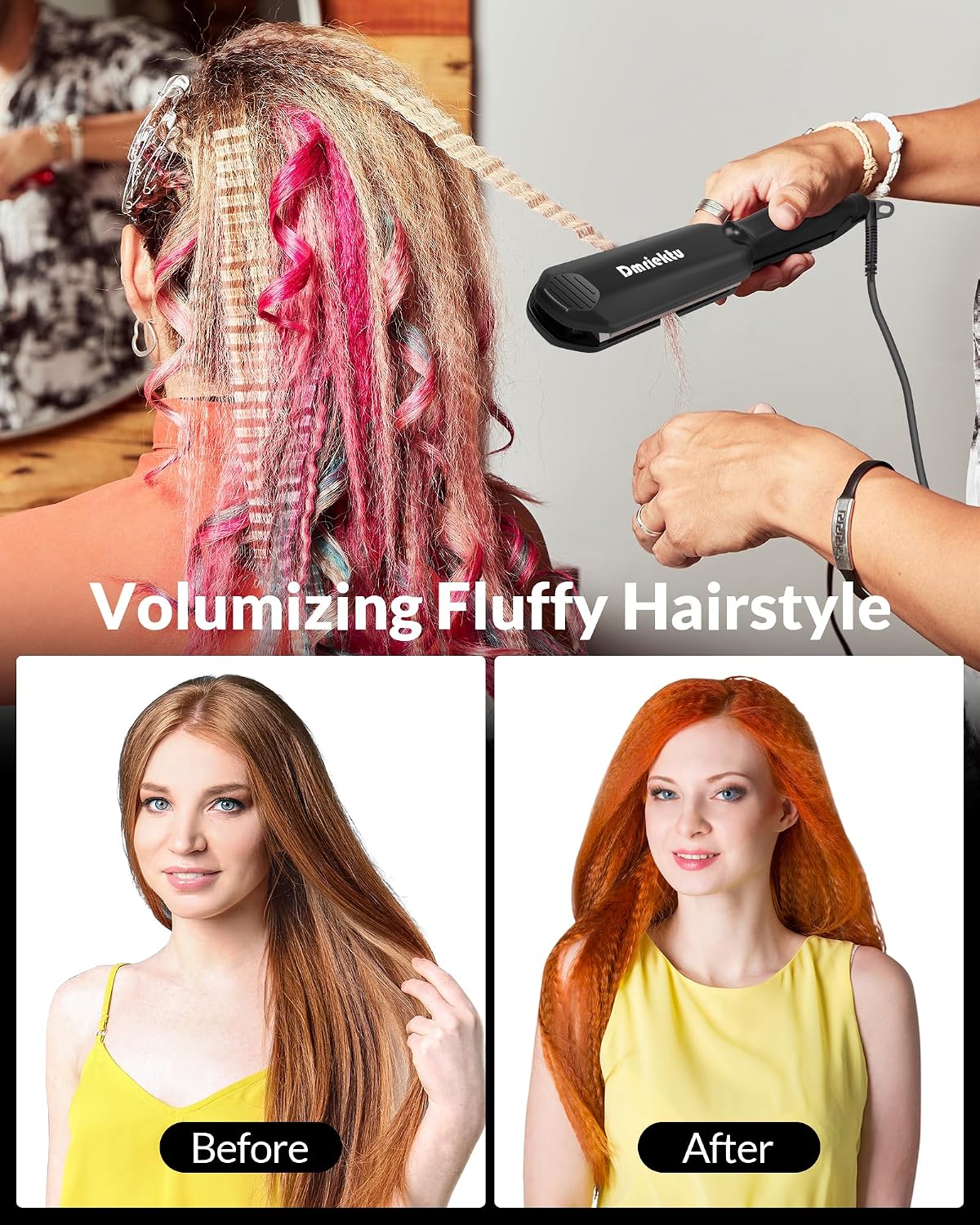 Detalle 2 de Dmriektu Hair Crimper 5-temp