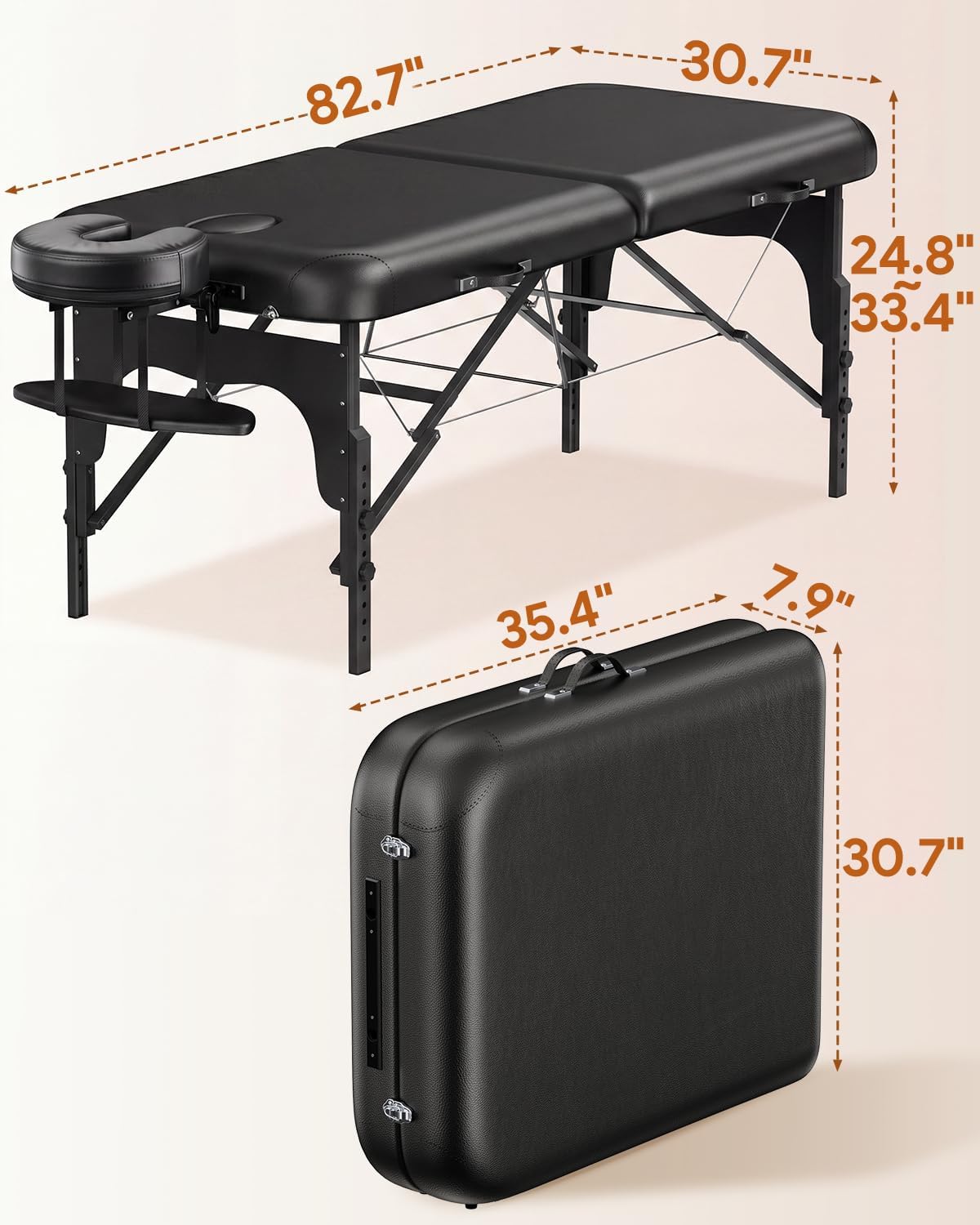 Thumbnail 5 de Brelley Portable Massage Table, 30.7-Inch Wide