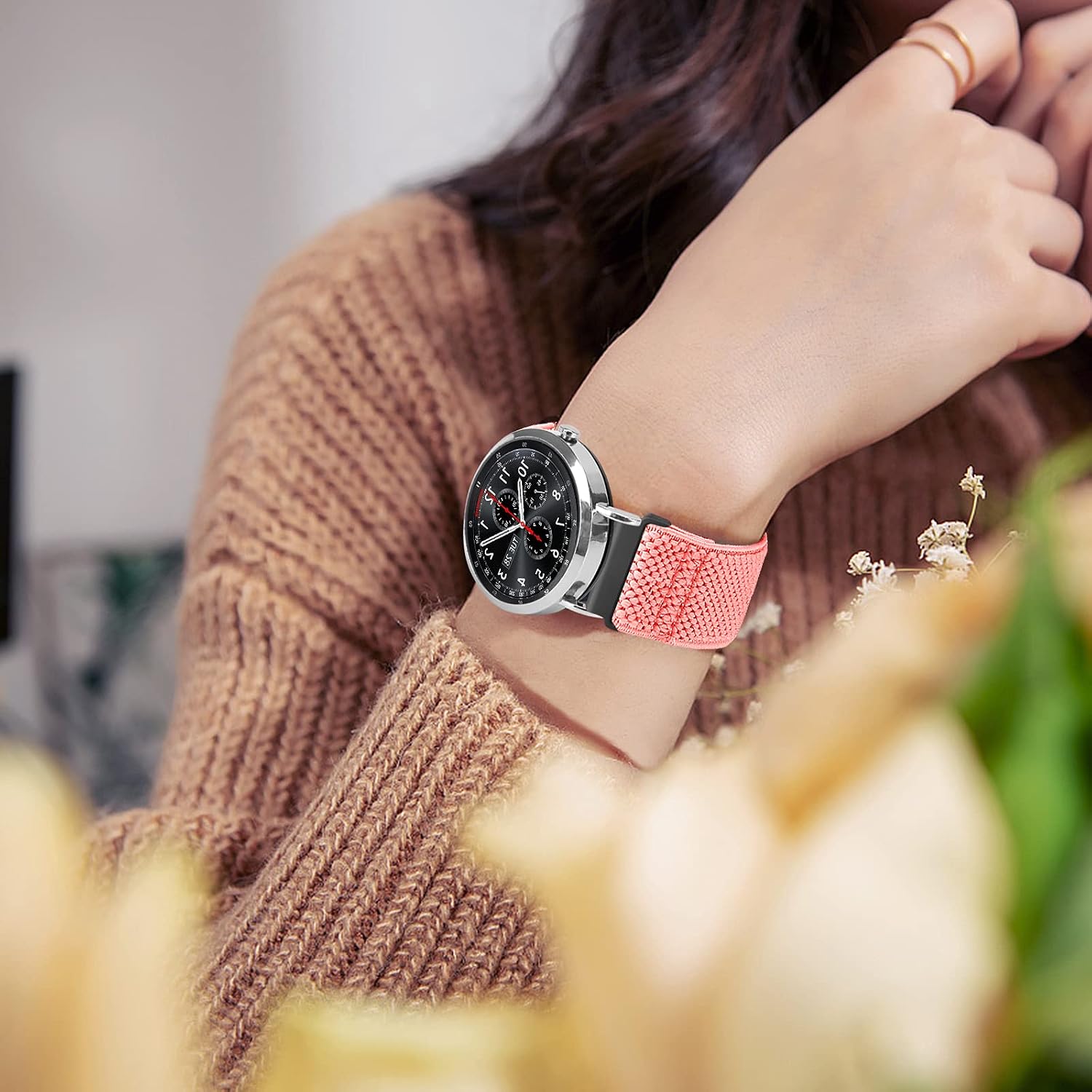Detalle de BTTNG Correa de 22 mm para Xiaomi Redmi Watch 5 Active / Redmi Watch 5 Lite y más – Pulsera deportiva de repuesto en nylon elástico