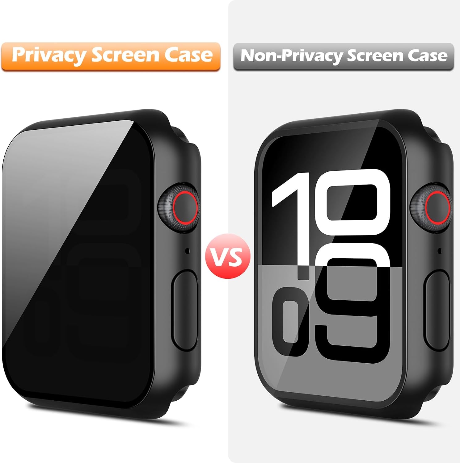 Detalle de Misxi 2-Pack All-Around Protective Privacy Case for Apple Watch Series 11/Series 10 (46mm)