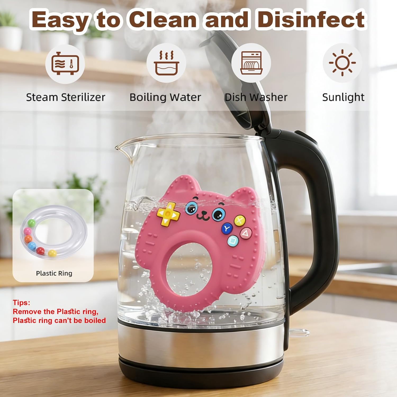 Detalle 2 de Haili Silicone Baby Teether
