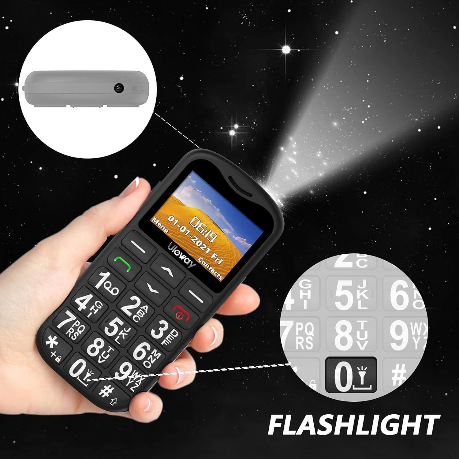 Thumbnail 4 de ukuu Big Button Mobile Phone 800mAh