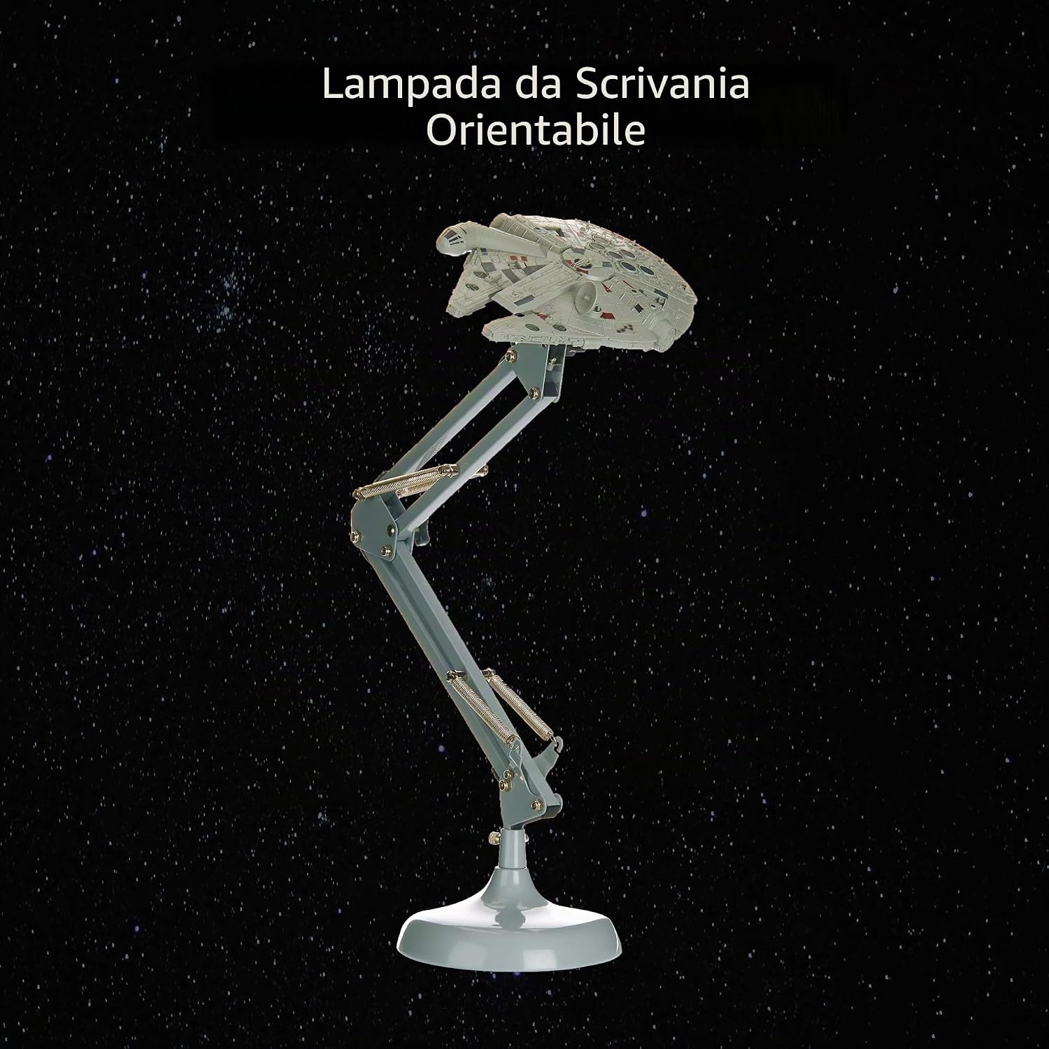 Detalle de Paladone Millennium Falcon Lampada Pieghevole da Scrivania Star Wars – versione grigia, USB